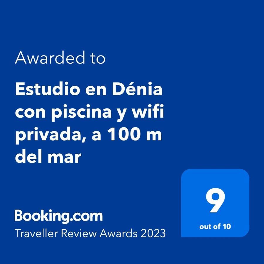 Estudio En Denia Con Piscina Y Wifi Privada, A 100 M Del Mar Екстер'єр фото